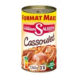 William Saurin Cassoulet Mitonné Format Maxi en conserve pour 3, 1260g