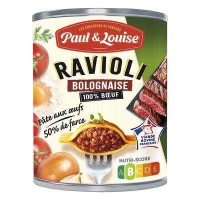 Paul & Louise Ravioli à la Bolognaise, 800g