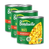 Bonduelle Maïs Sans Sucres Ajoutés en conserve, Lot de 3x285g