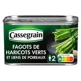 Cassegrain 5 Fagots haricot vert et liens de poireaux en conserve, 220g