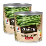 D'aucy Haricots verts extra fins en conserve, Lot de 2x220g