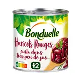 Bonduelle Haricots Rouge Cuits dans très peu de jus en conserve, 250g