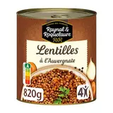 Raynal et Roquelaure Lentilles cuisinées à l'Auvergnate en conserve, 820g