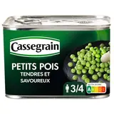Cassegrain Petits pois tendres et savoureux en conserve, 495g