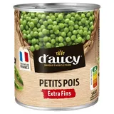 D'aucy Petits pois extra fins en conserve, 560g