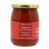 Parente Tomates pelées avec basilic, 550g