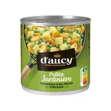 D'aucy Poêlée Jardinière- Pommes de Terre, Carottes, Petits Pois en conserve, 290g