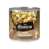 D'aucy Poêlée Parisienne- Pommes de Terre, Carottes, Haricots Verts, Champingons de Paris en conserve, 290g