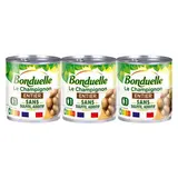 Bonduelle Champignons entiers sans sulfite et sans additif en conserve, 3x115g