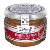 Henaff Terrine de Campagne au Piment d'Espelette Label Rouge en bocal, 180g
