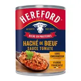 Hereford Haché de Boeuf et Sauce Tomate en conserve, 400g
