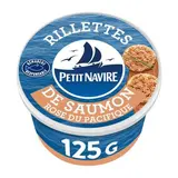 Petit Navire Rillettes de Saumon rose du Pacifique en conserve, 125g