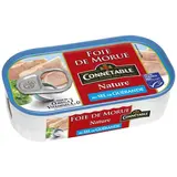 Connetable Foie de Morue Nature MSC au Sel de Guérande en conserve, 121g