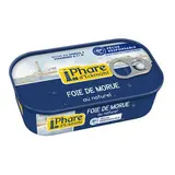 Phare d'Eckmuhl Foie de Morue au Naturel, Pêche Responsable en conserve, 121g
