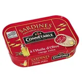 Connetable Sardines à l'Huile d'Olive Vierge Extra en conserve, 135g