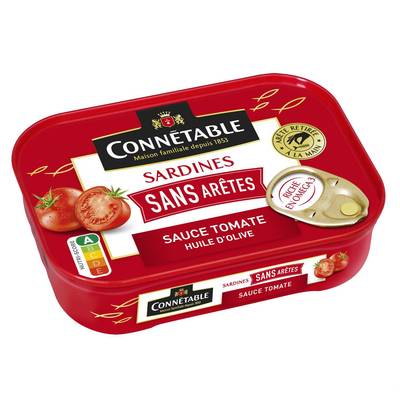 Connetable Sardines sans arêtes sauce tomate à l'huile d'olive vierge extra, 140g