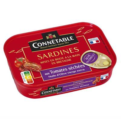Connetable Sardines à l'huile d'olive vierge extra et aux tomates séchées en conserve, 135g