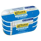 Phare d'Eckmuhl Sardine au Naturel, pêche responsable en conserve, 3x39g