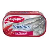 Saupiquet Sardines Entières au Piment en conserve, 120g