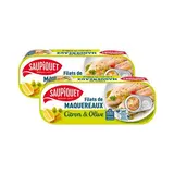 Saupiquet Filets de Maquereaux Marinés Citron et Olives en conserve, Lot de 2x176g