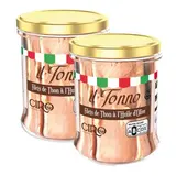 Ciro Filets de Thon à l'huile d'olive en bocal, Lot de 2x200g