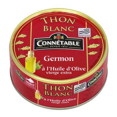 Connetable Thon Blanc à l'Huile d'Olive vierge extra, 160g