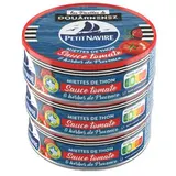Petit Navire Miettes de thon sauce tomate et Herbes de Provence en conserve, 3x52g
