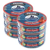 Petit Navire Miettes de thon sauce tomate et Herbes de Provence en conserve, Lot de 2 -3x52g