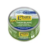 Phare d'Eckmuhl Thon blanc à l'huile d'olive vierge extra bio en conserve, 80g