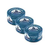 Petit Navire Thon entier au naturel Albacore en conserve, Lot de 3x93g