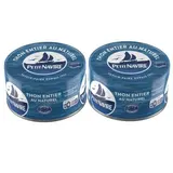 Petit Navire Thon entier au naturel Albacore en conserve, 2x93g