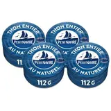 Petit Navire Thon Entier au Naturel Albacore en conserve, Lot de 2x2x112g