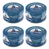 Petit Navire Thon Entier au Naturel Albacore en conserve, Lot de 2x2x140g