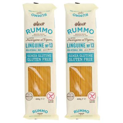 Rummo Pâtes Linguine N°13 Sans Gluten Premium, Lot de 2x400g