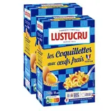 Lustucru Pâtes Coquillettes aux oeufs frais, Lot de 2x250g