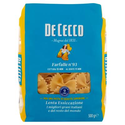 De Cecco Pâtes Farfalle Medie N°193 Premium, 500g