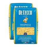 De Cecco Pâtes Penne Rigate n°41 Premium, Lot de 2x500g