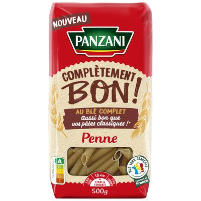 Panzani Pâtes Penne au Blé Complet, 500g