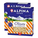 Alpina Savoie Pâtes Crozets au sarrasin, Lot de 2x400g