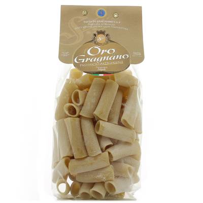 L'Oro Di Gragnano Pâtes Rigatoni artisanales de Naples IGP Premium, 500g