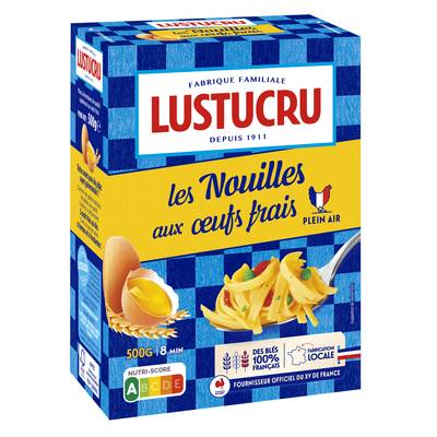 Lustucru Pâtes Nouilles à l'Ancienne aux Oeufs Frais, 500g