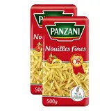 Panzani Pâtes Nouilles Fines, Lot de 2x500g