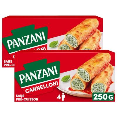 Panzani Pâtes Cannelloni à Farcir, Lot de 2x250g