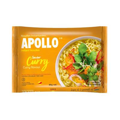 Apollo Nouilles asiatiques instantanées saveur curry en sachet, 85g