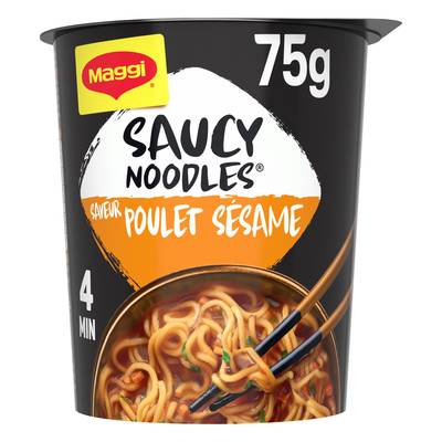 Maggi Nouille instantanée japonaise saveur poulet sésame Saucy Noodles en Cup, 75g