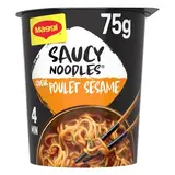 Maggi Nouilles instantanées japonaise saveur poulet sésame Saucy Noodles en Cup, 75g
