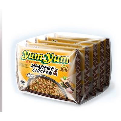 Yum Yum Nouilles Instantanées Saveur Poulet Shoyu, 5x60g