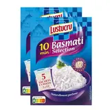 Lustucru Riz Basmati 10 min Naturellement Parfumé en Sachets Cuisson, Lot de 2 -5x180g