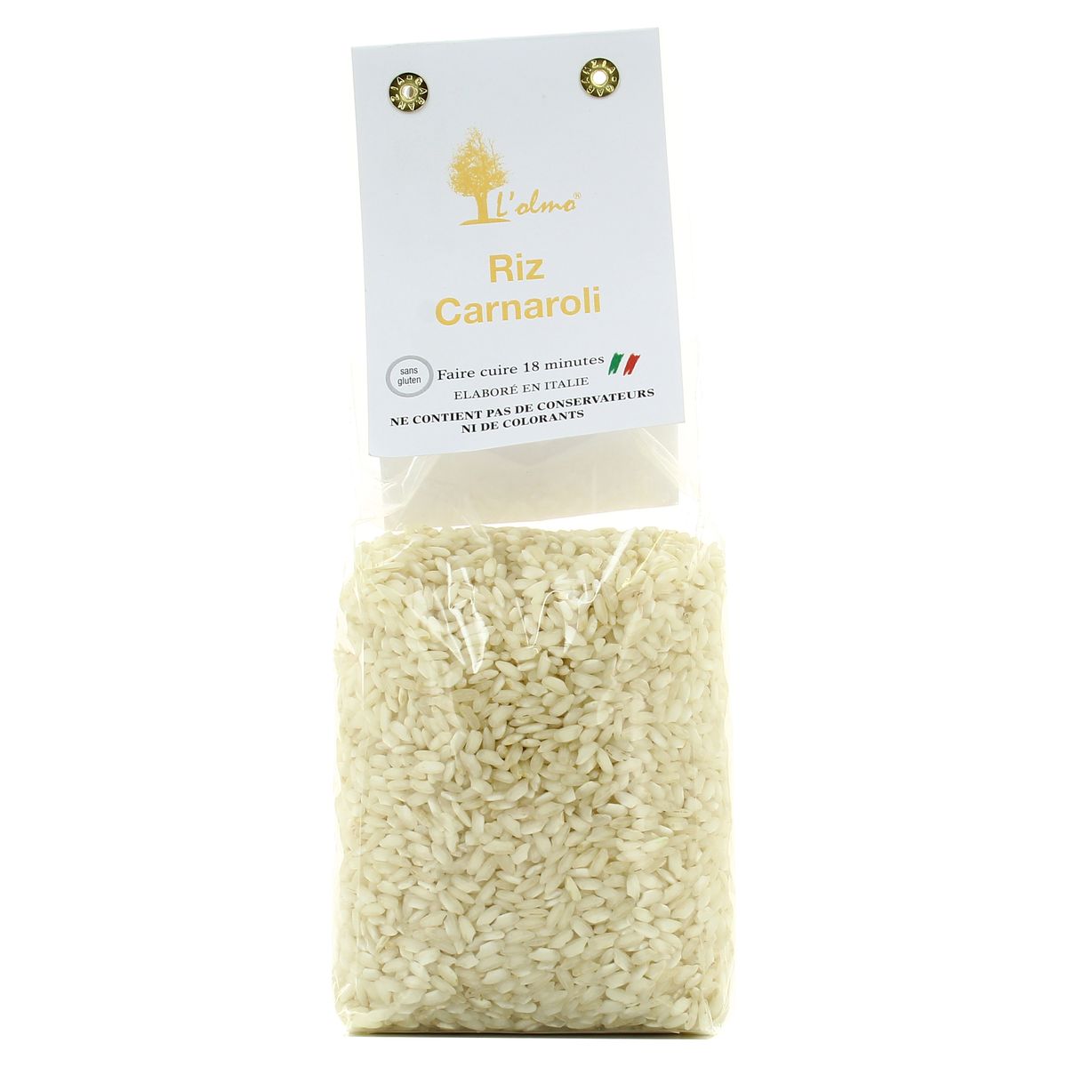 L'Olmo Riz Carnaroli pour risotto, 500g