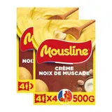 Mousline Purée Crème et Noix de Muscade, Lot de 2x500g